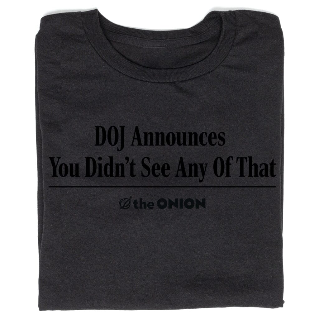 T-Shirts from The Onion