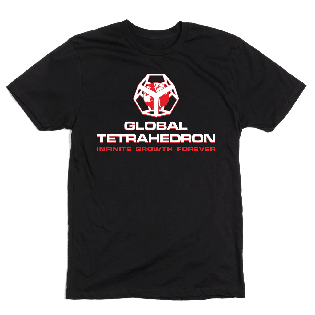 Global Tetrahedron: Infinite Growth Forever T-Shirt - Image 2