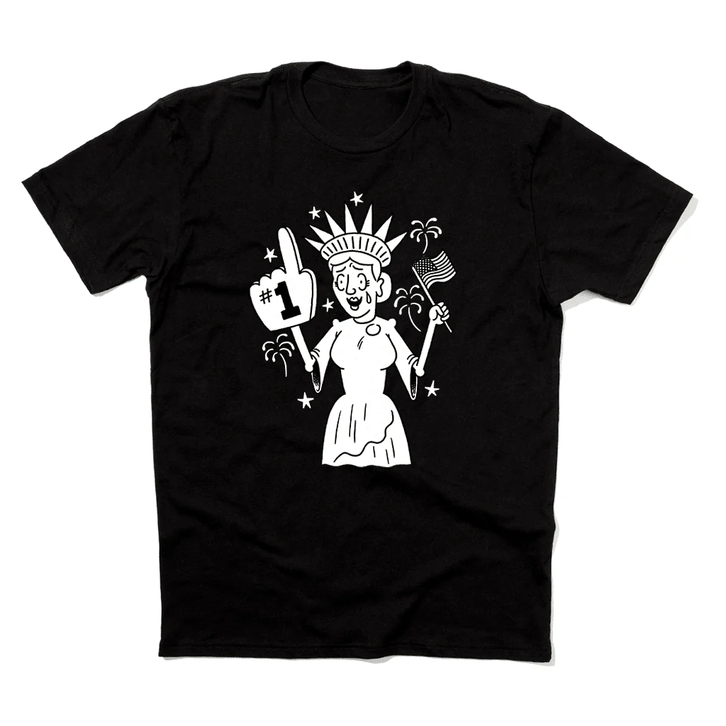 'Lady Liberty: Patriotic Joy' T-Shirt - Image 2